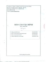 công ty cổ phần vicem vật tư vận tải xi măng báo cáo tài chính quý 2 năm 2014