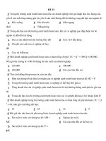 Đề thi trắc nghiệm môn Kinh tế vĩ mô - Đề số 15 ppt