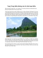 Vang Vieng thiên đường của trò chơi mạo hiểm ppt