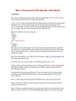 Chương trình PHP đầu tiên: Hello World! pps