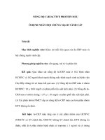 NỒNG ĐỘ C-REACTIVE PROTEIN MÁU Ở BỆNH NHÂN HỘI CHỨNG MẠCH VÀNH CẤP pdf
