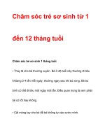 Chăm sóc trẻ sơ sinh từ 1 đến 12 tháng tuổi doc