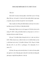 ĐNH GI ĐỘ NHIỄM KHUẨN CỦA THỨC ĂN SẴN ppsx