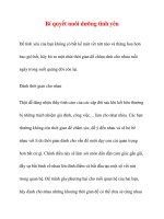 Bí quyết nuôi dưỡng tình yêu ppsx