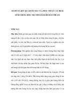 PHẪU THUẬT CẮT DỊCH KÍNH TRONG ĐIỀU TRỊ VIÊM MÀNG BỒ ĐÀO TRẺ EM ppsx