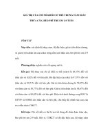 GIÁ TRỊ CỦA CHỈ SỐ KHỐI CƠ THỂ TRONG TẦM SOÁT THỪA CÂN, BÉO PHÌ TRẺ EM 2-9 TUỔI pdf