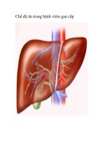 Chế độ ăn trong bệnh viêm gan cấp pptx