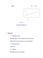 giáo án toán học: hình học 6 tiết 5+6 potx