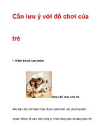 Cần lưu ý với đồ chơi của trẻ ppsx