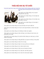 THÁI ĐỘ KHI BỊ TỪ CHỐI pptx