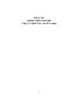 công ty cổ phần vicem vật tư vận tải xi măng báo cáo thường niên 2007