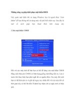 Những công cụ giúp khôi phục mật khẩu BIOS pdf