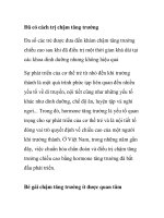 Đã có cách trị chậm tăng trưởng pps