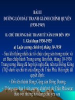 Bài giảng: Đường lối đấu tranh giành chính quyền pps