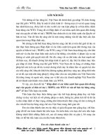 Hiệp định về các khía cạnh liên quan đến thương mại của quyền sở hữu trí tuệ (TRIPS) của WTO và vấn đề bảo hộ bằng sáng chế