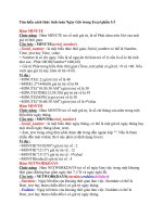 Tìm hiểu cách thức tính toán ngày giờ trong Excel - phần 3 pps