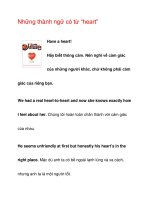 Những thành ngữ có từ “heart” pps