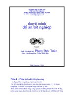 Thuyết Minh Đồ Án Công Nghệ Chế Tạo Máy : Thiết Kế Gia Công THÂN BƠM LY TÂM