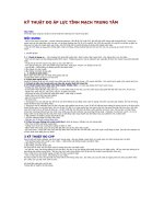 KỸ THUẬT ĐO ÁP LỰC TĨNH MẠCH TRUNG TÂM docx