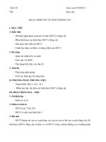 GIÁO ÁN SINH HỌC 11 - BÀI 44: SINH SẢN VÔ TÍNH Ở ĐỘNG docx