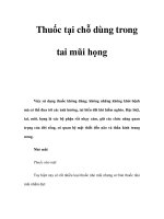 Thuốc tại chỗ dùng trong tai mũi họng pps