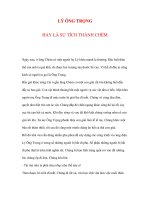 LÝ ÔNG TRỌNG HAY LÀ SỰ TÍCH THÁNH CHÈM pptx