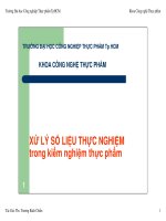 Bài giảng điển tử môn học Xử lý số liệu trong thực nghiệm ppsx