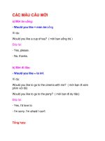 CÁC MẪU CÂU MỜI pps