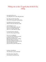 Những câu ca dao về người phụ nữ khi đi lấy chồng docx