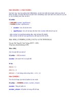 Hàm CEILING() và Hàm FLOOR() ppsx