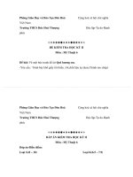 ĐỀ KIỂM TRA HỌC KỲ II Môn Mỹ Thuật 6 docx