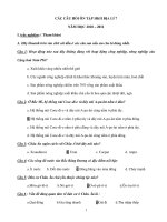 CÁC CÂU HỎI ÔN TẬP HKII ĐỊA LÍ 7 doc