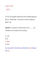 Luyện thi THPT TEST 5 ppt
