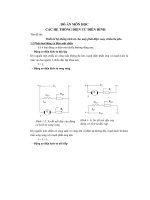Thiết kế hệ thống kích từ cho máy phát điện xoay chiều 3 pha