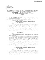 CHUYÊN ĐỀ KẾ TOÁN CÁC KHOẢN NỢ PHẢI THU PHẢI TRẢ TẠI CÔNG TY pptx