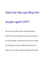 Cách học hiệu quả tiếng Anh chuyên ngành CNTT pdf