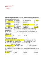 Luyện thi THPT TEST 3 pptx