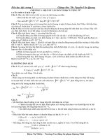 Hóa đại cương 1 - Bài tập chương 3 ppsx