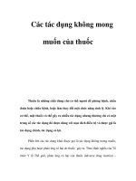 Các tác dụng không mong muốn của thuốc pot