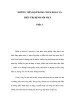 NHỮNG TIẾN BỘ TRONG CHẨN ĐOÁN VÀ ĐIỀU TRỊ BỆNH SỎI MẬT - Phần 1 pps