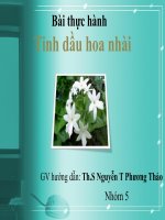 Tiểu luận tinh dầu hoa nhài