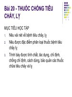 Giáo án y khoa - Thuốc chống tiêu chảy , lỵ ppt