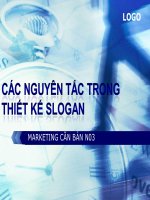 Các nguyên tắc trong thiết kế slogan doc