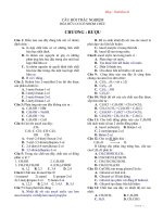 Câu hỏi trắc nghiệm: hóa hữa cơ có nhóm chức ppsx