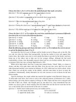 Bộ đề ôn thi tốt nghiệp THPT môn Anh Văn năm 2011 pdf