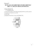 Dung sai lắp ghép một số mối ghép đặc biệt và truyền động bánh răng - Chương 5 pps