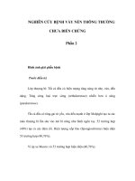 NGHIÊN CỨU BỆNH VẨY NẾN THÔNG THƯỜNG CHƯA BIẾN CHỨNG - Phần 2 ppsx