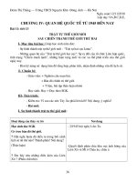 Bài 11: tiết 13 TRẬT TỰ THẾ GIỚI MỚI SAU CHIẾN TRANH THẾ GIỚI THỨ HAI pps