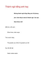 Thành ngữ tiếng anh hay potx