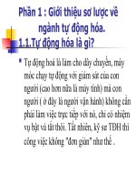 Phần 1: Giới thiệu sơ lược về ngành tự động hóa pps